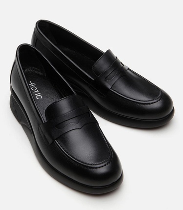  Kadın Deri Siyah Loafer