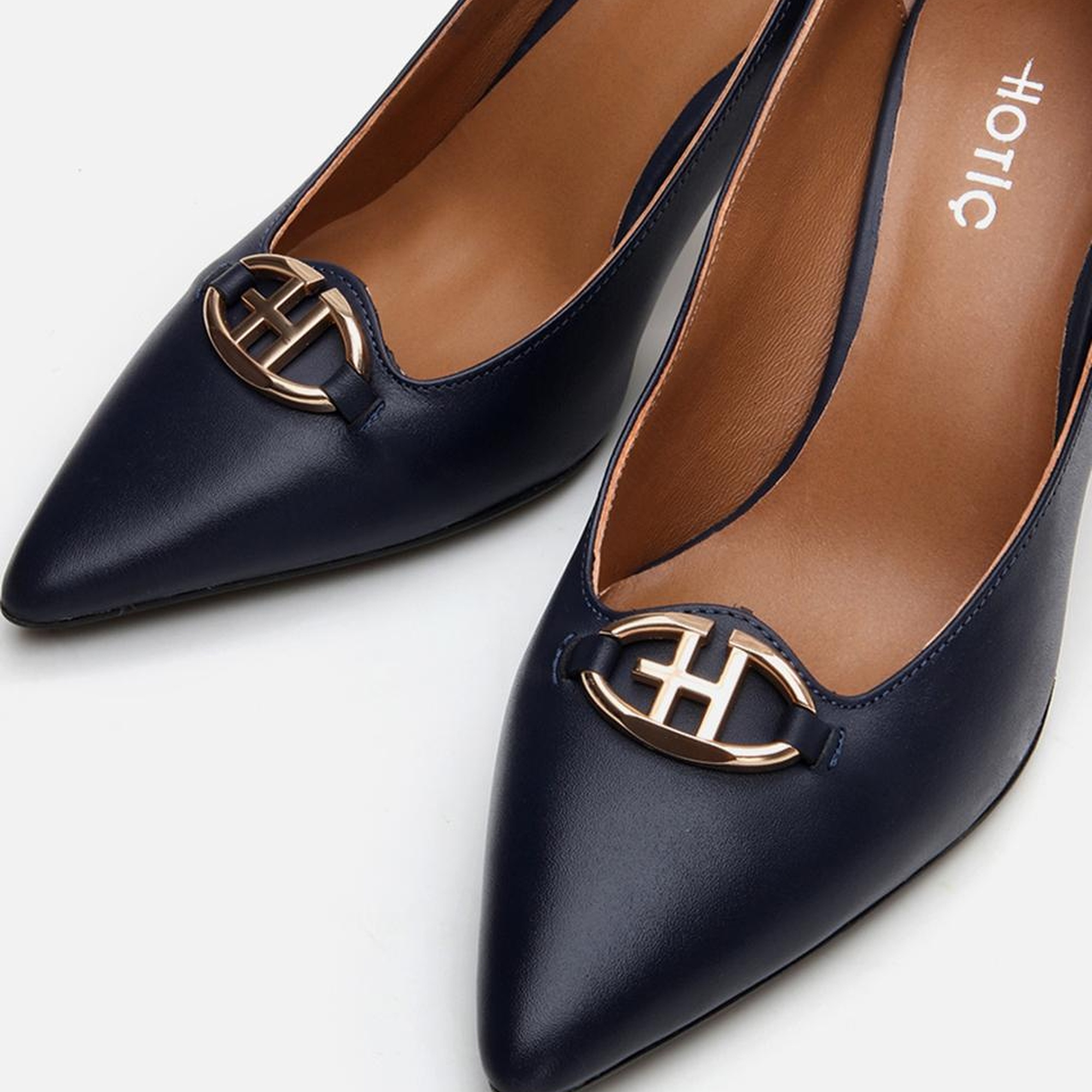 Kadın Deri Lacivert Stiletto