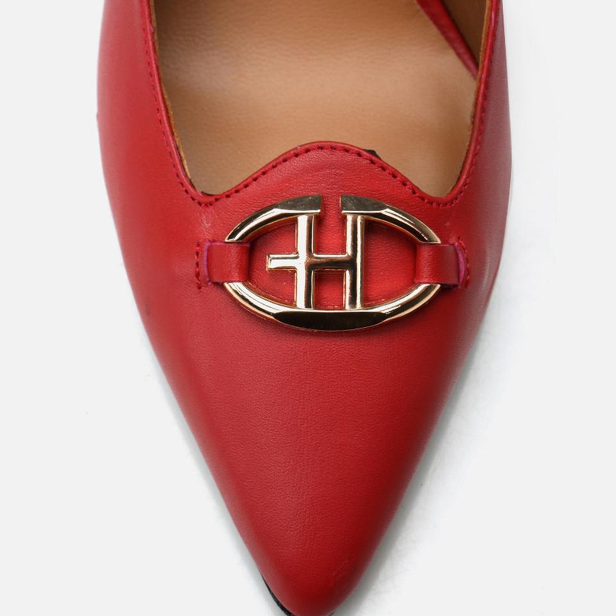 Kadın Deri Kırmızı Stiletto