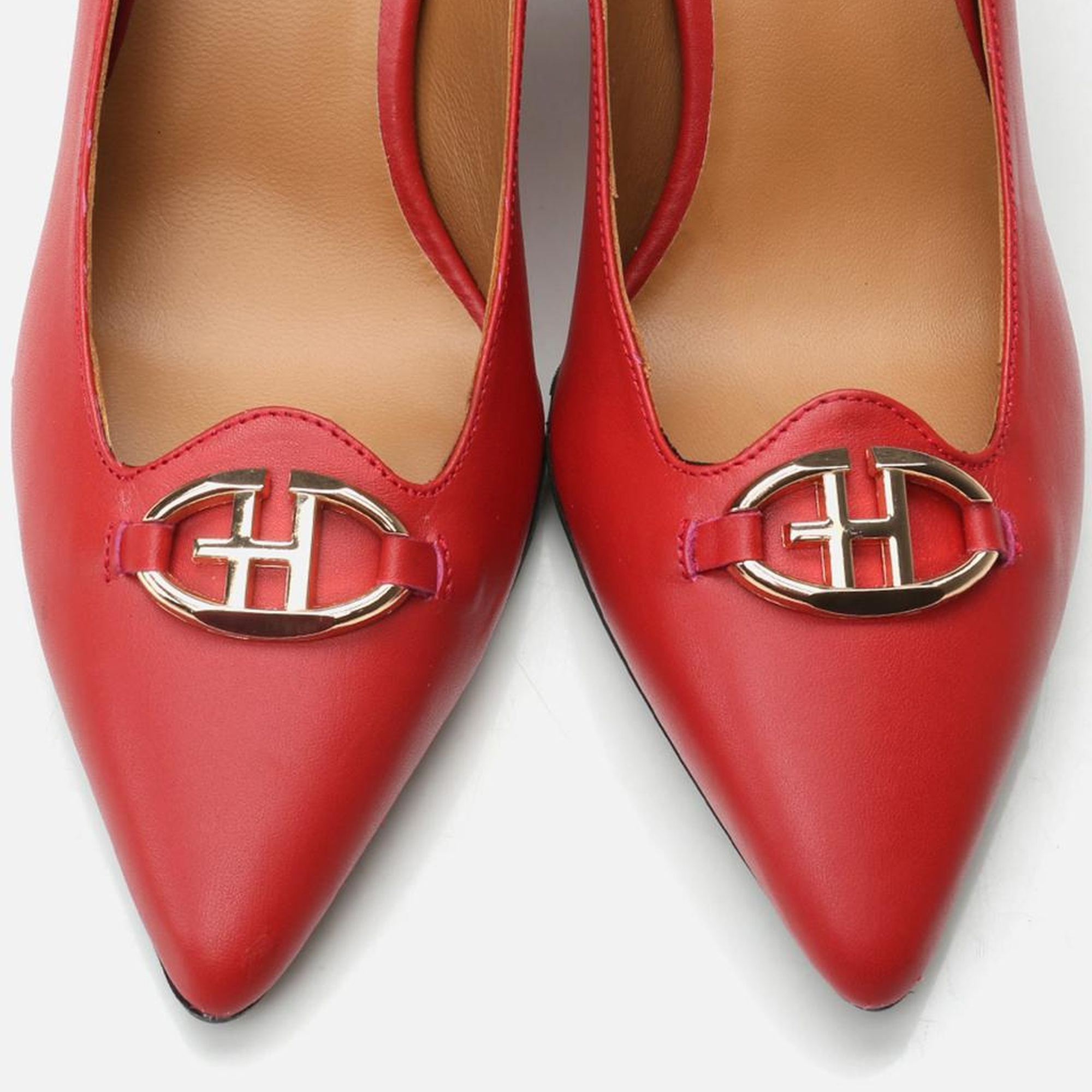 Kadın Deri Kırmızı Stiletto