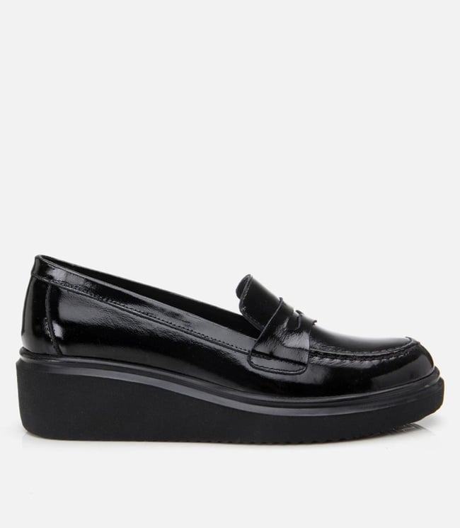  Kadın Deri Siyah Loafer