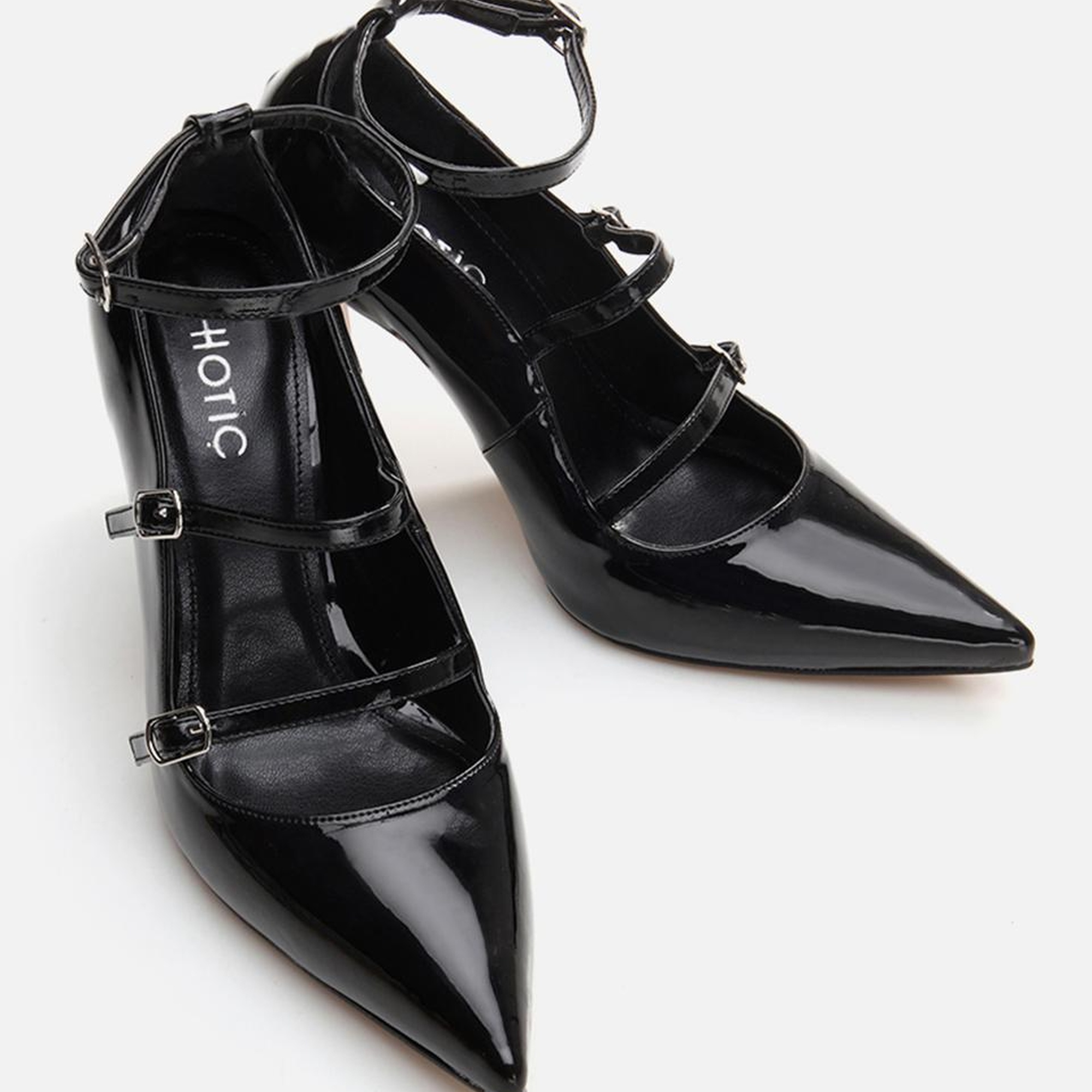 Kadın Mary Jane Siyah Stiletto