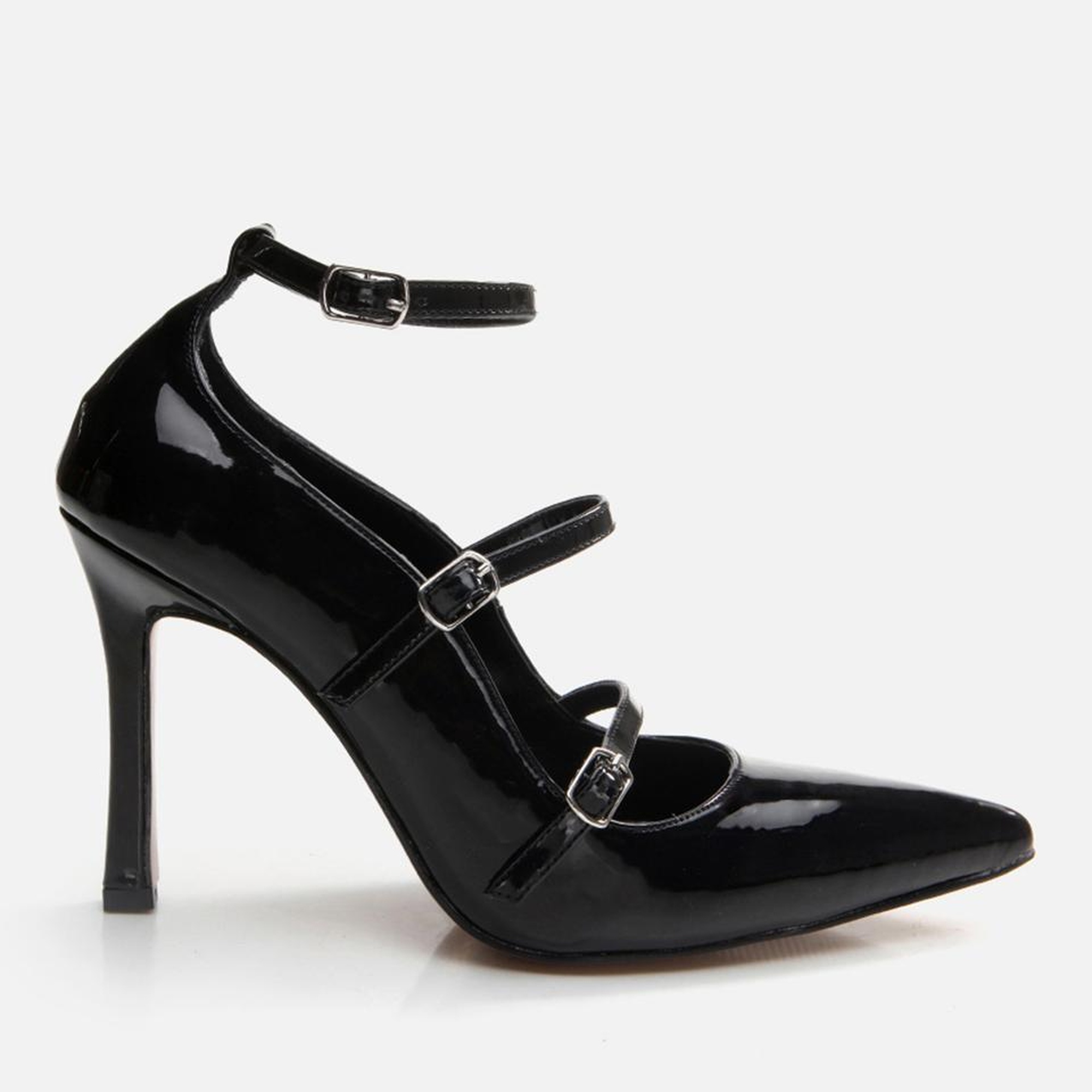 Kadın Mary Jane Siyah Stiletto