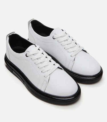  Kadın Deri Beyaz Spor Ayakkabı