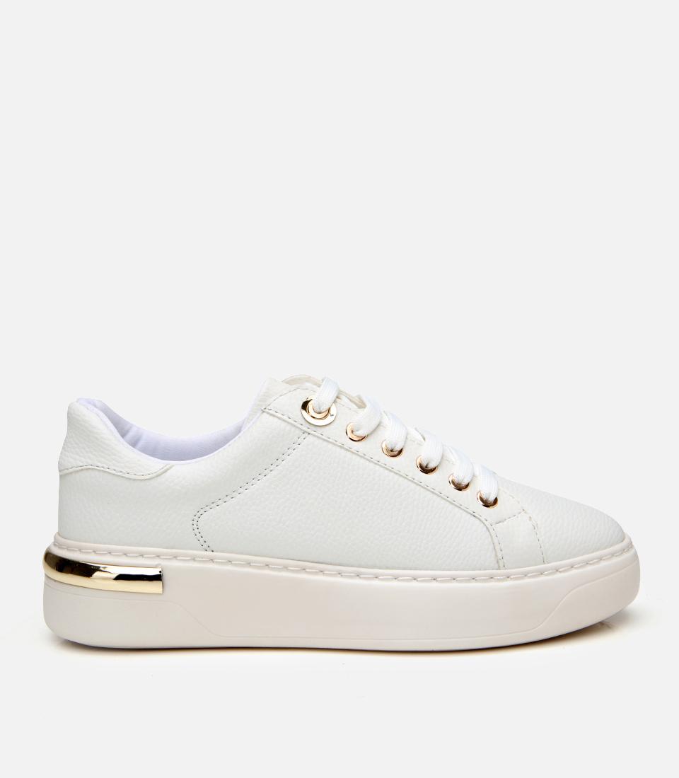  Kadın Beyaz Taban Detaylı Spor Ayakkabı