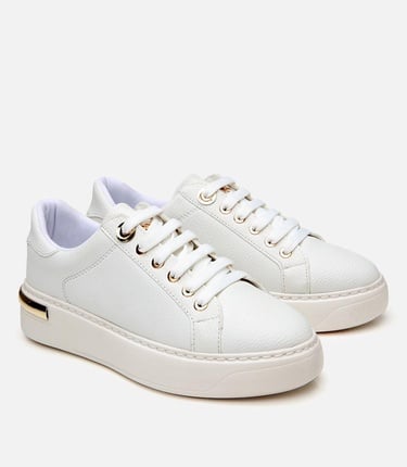  Kadın Beyaz Taban Detaylı Spor Ayakkabı