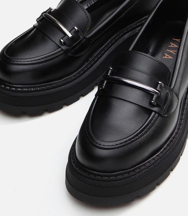  Kadın Siyah Yaya Loafer