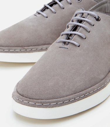  Erkek Süet Deri Gri Ultra Hafif Tabanlı Günlük Ayakkabı