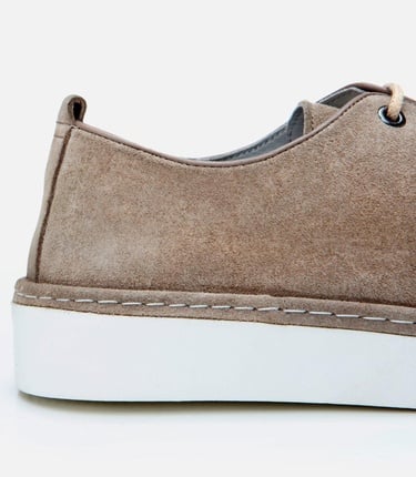  Erkek Süet Deri Bej Ultra Hafif Tabanlı Günlük Ayakkabı