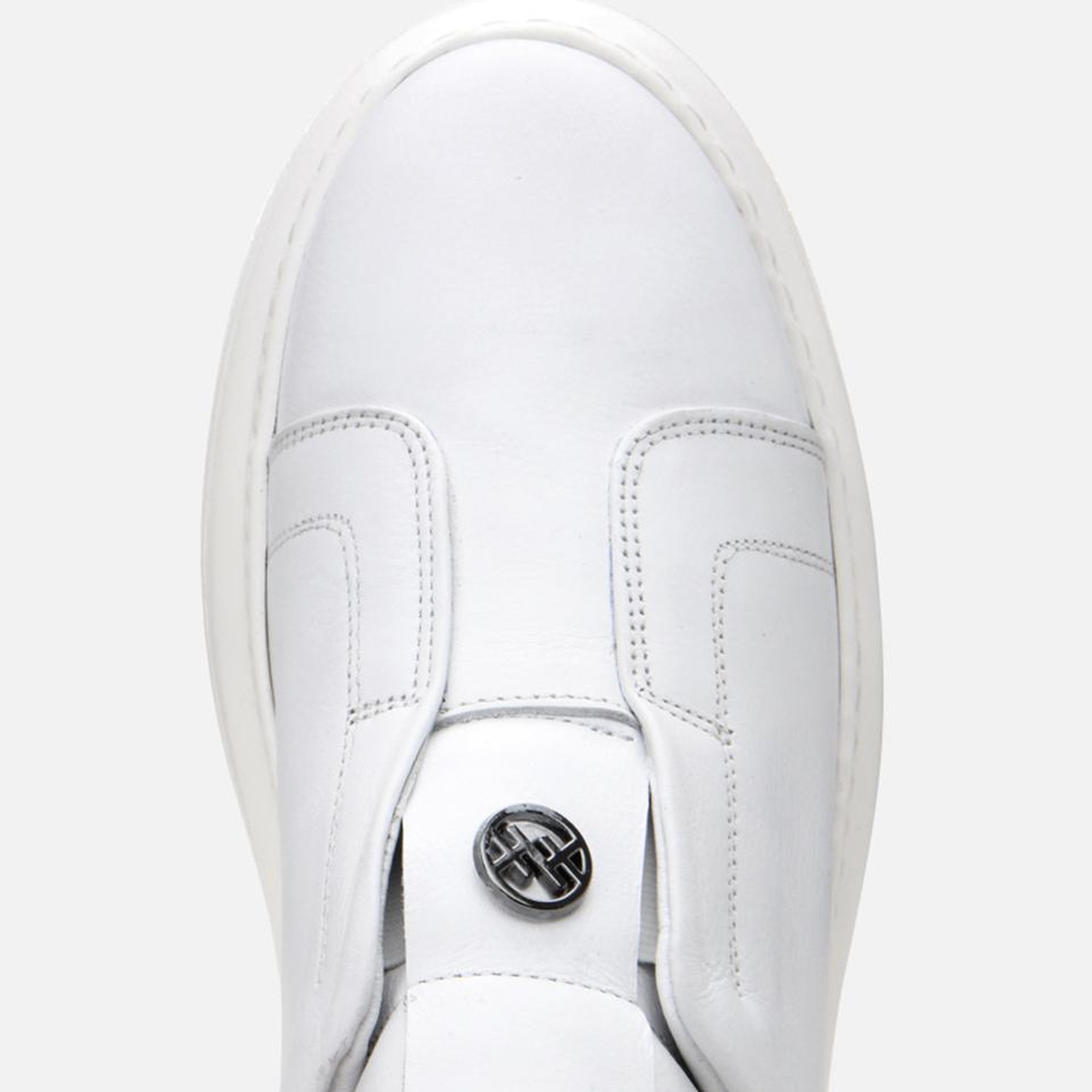 Erkek Deri Beyaz Ultra Hafif Tabanlı Comfort Spor Ayakkabı