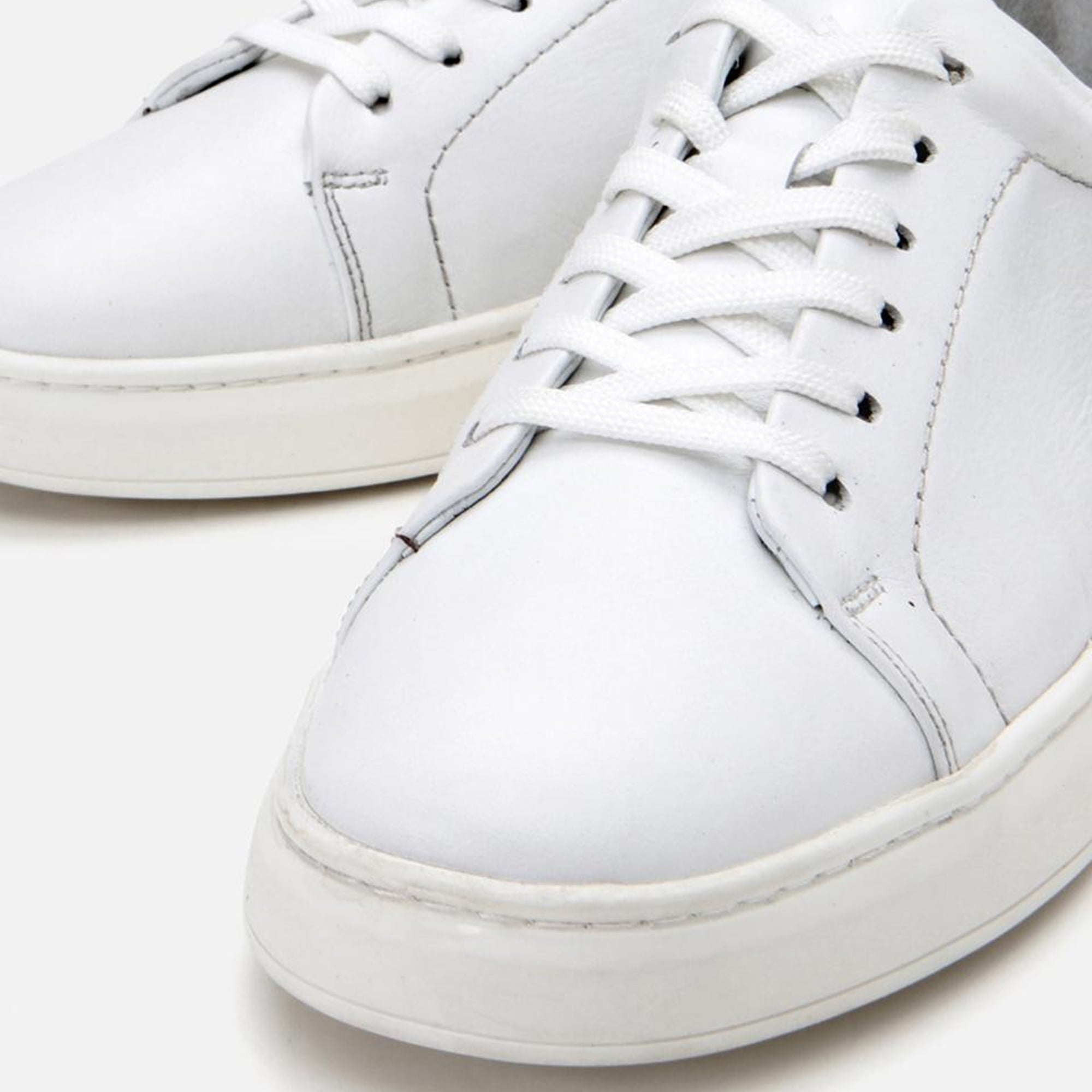 Erkek Deri Beyaz Spor Ayakkabı