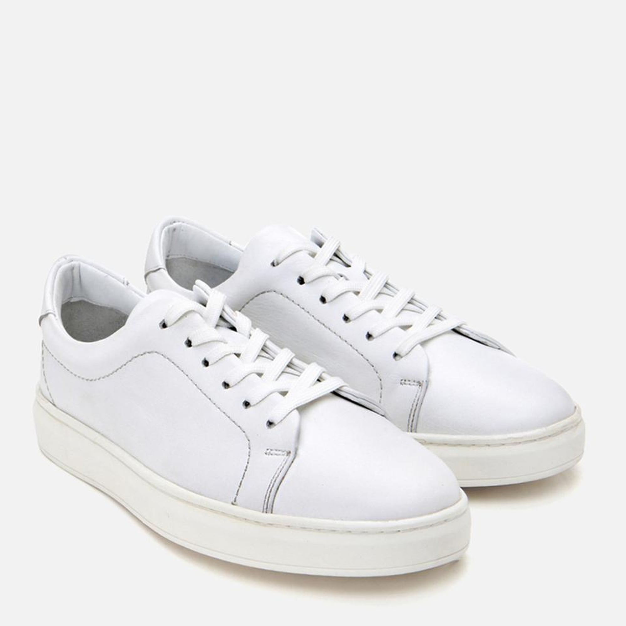 Erkek Deri Beyaz Spor Ayakkabı