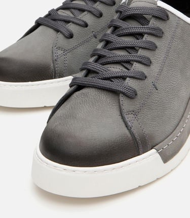  Erkek Nubuk Deri Gri Ultra Hafif Tabanlı Günlük Ayakkabı