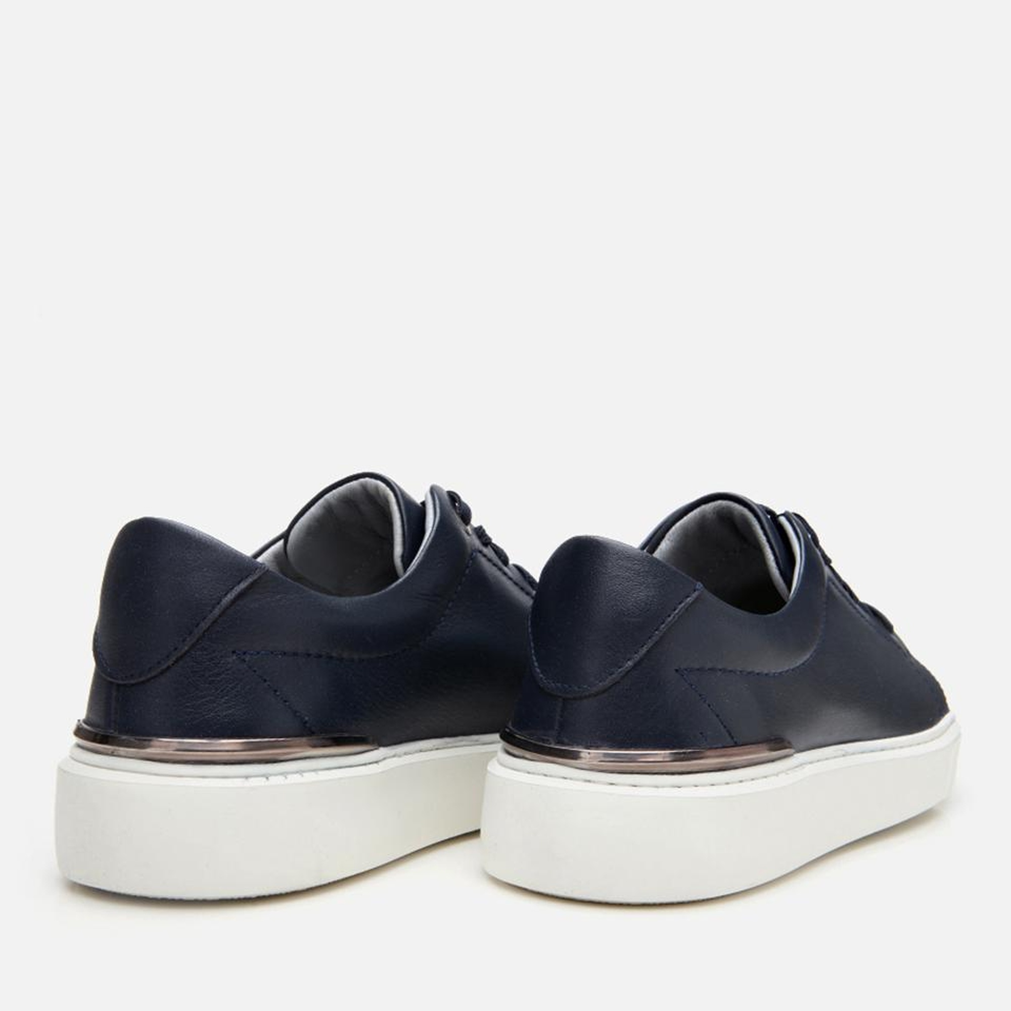 Erkek Deri Lacivert Ultra Hafif Tabanlı Spor Ayakkabı