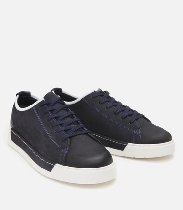  Erkek Nubuk Deri Lacivert Ultra Hafif Tabanlı Günlük Ayakkabı