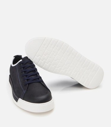  Erkek Nubuk Deri Lacivert Ultra Hafif Tabanlı Günlük Ayakkabı