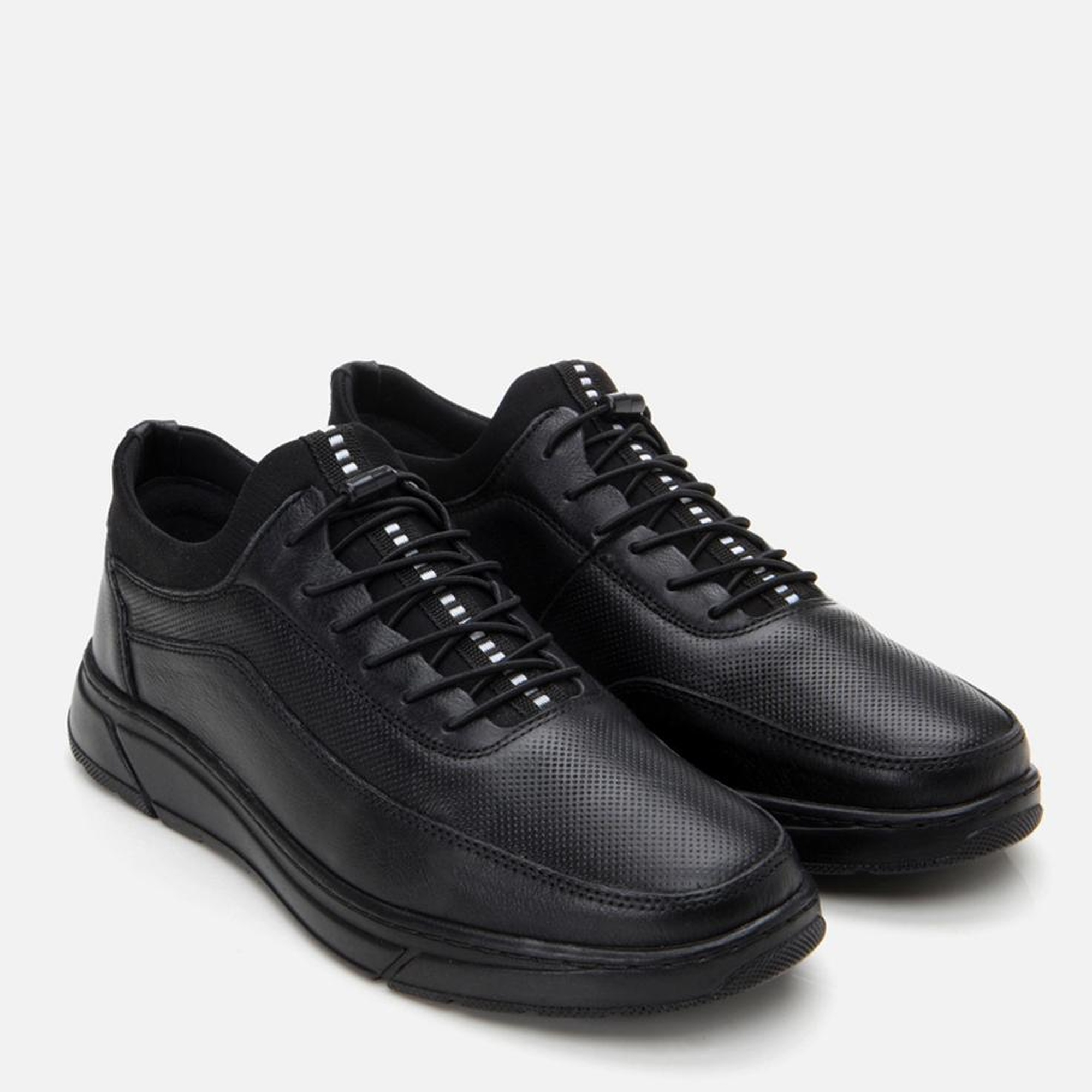 Erkek Deri Siyah Rahat Spor Ayakkabı