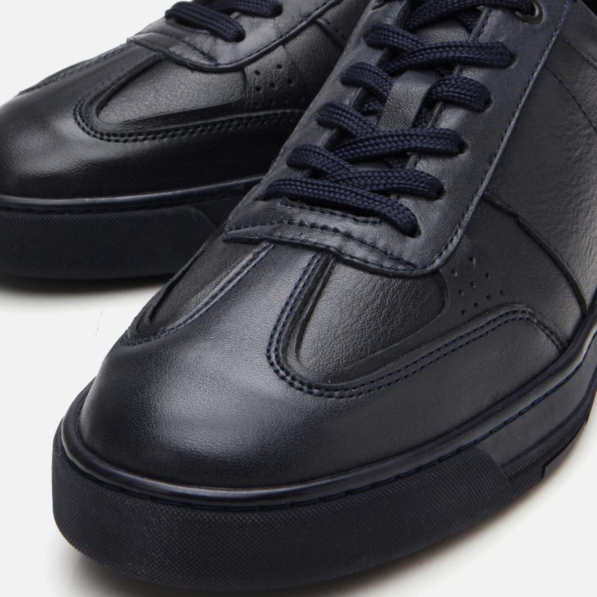 Erkek Deri Lacivert Spor Ayakkabı