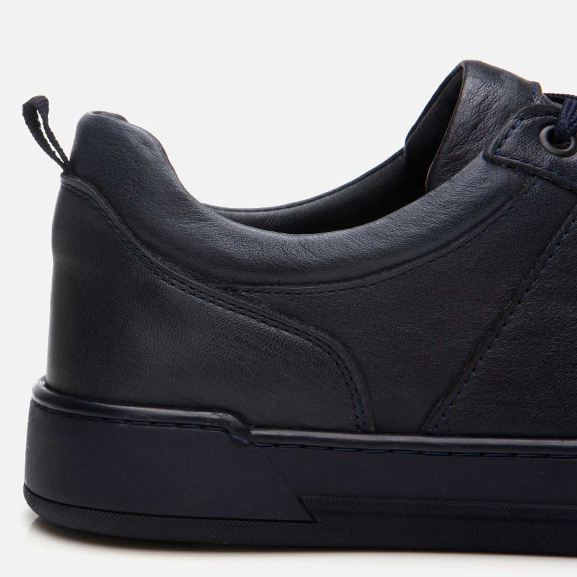 Erkek Deri Lacivert Spor Ayakkabı