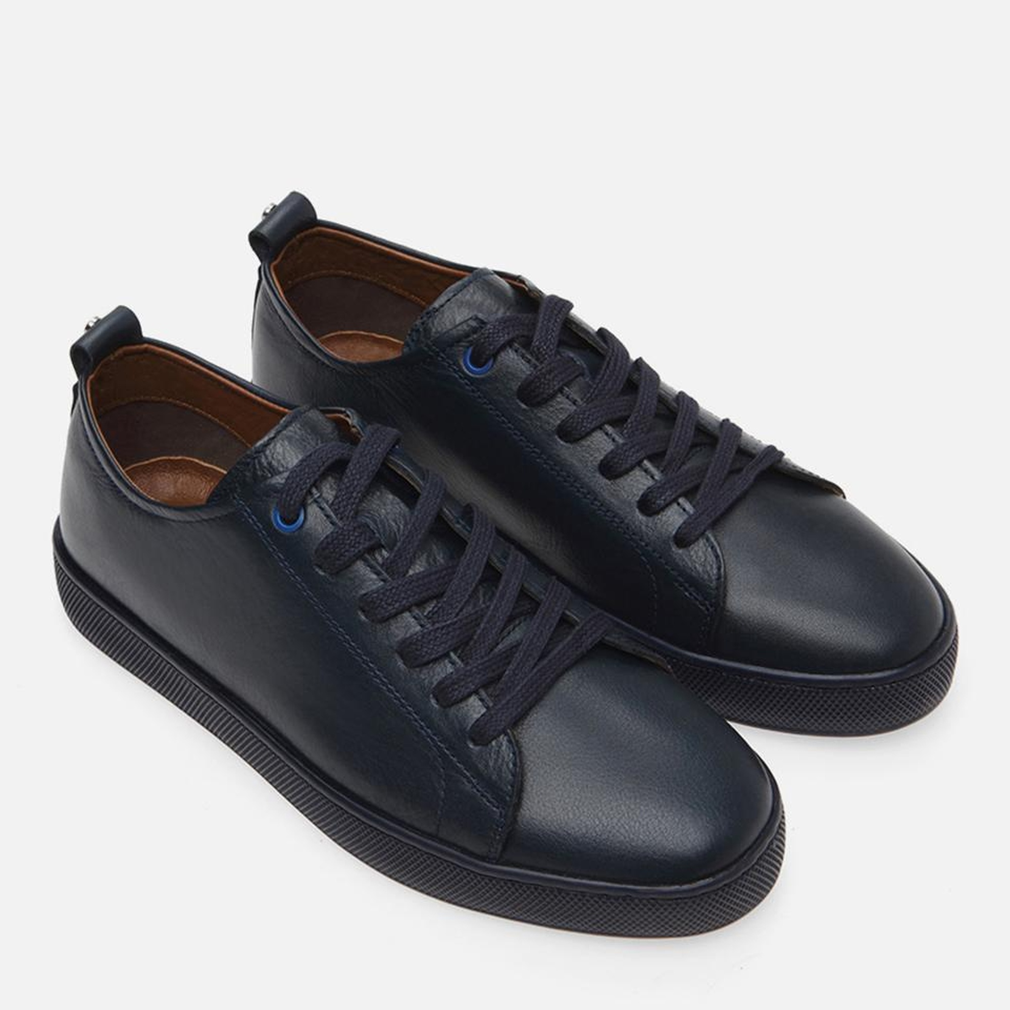 Erkek Deri Yaya Lacivert Günlük Ayakkabı