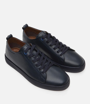  Erkek Deri Yaya Lacivert Günlük Ayakkabı