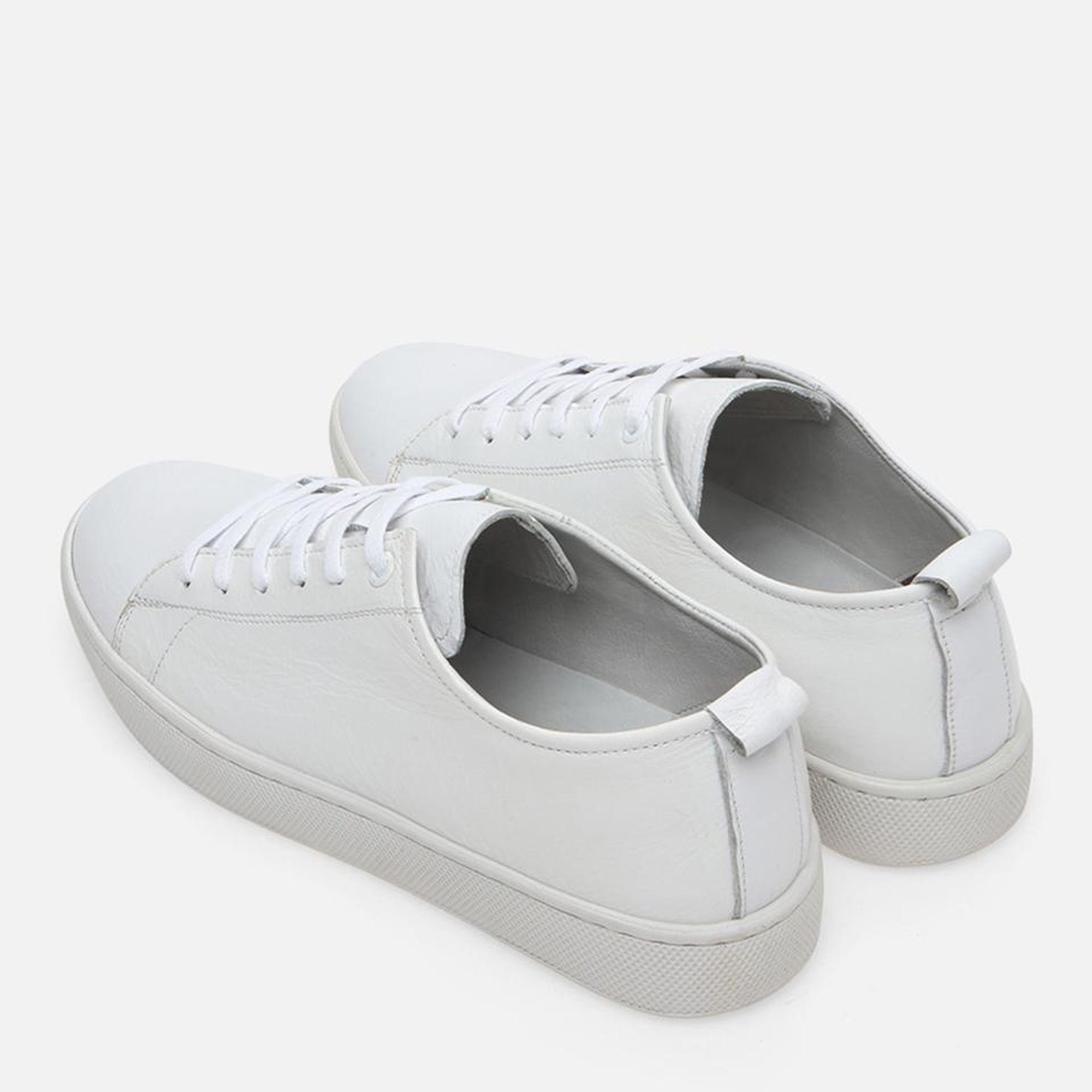 Erkek Deri Beyaz Yaya Günlük Ayakkabı