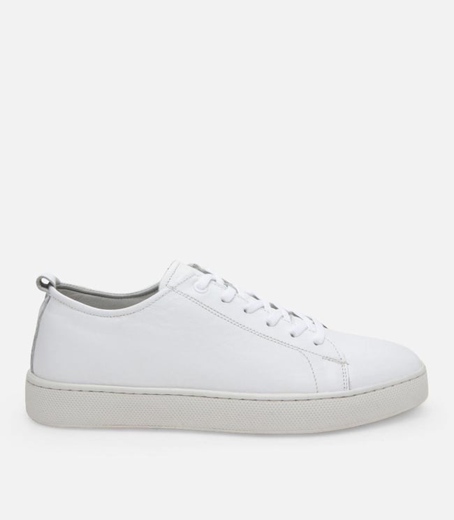  Erkek Deri Beyaz Yaya Günlük Ayakkabı