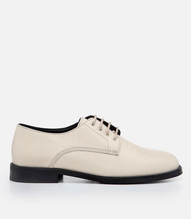  Kadın Deri Ekru Oxford