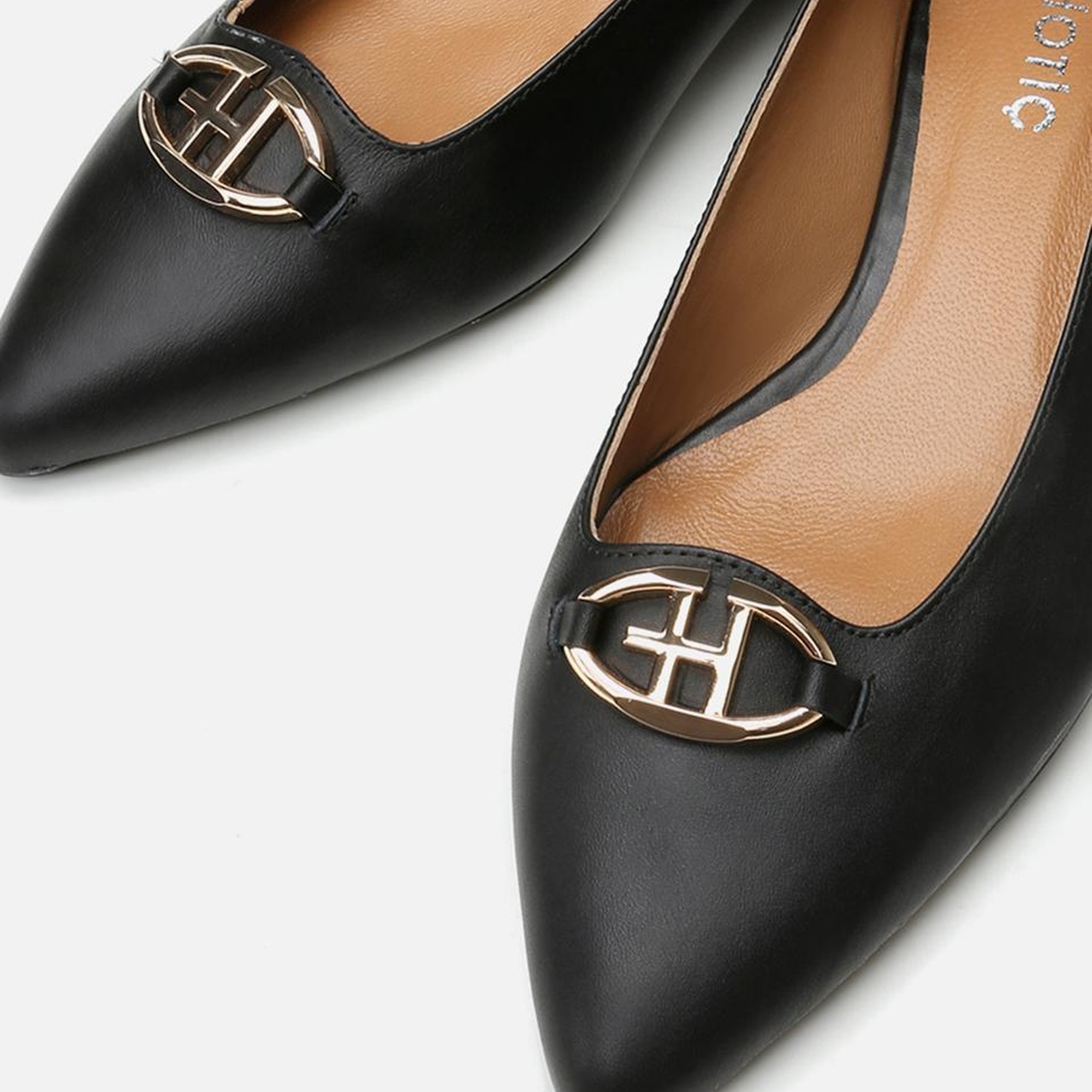 Kadın Deri Siyah Babet