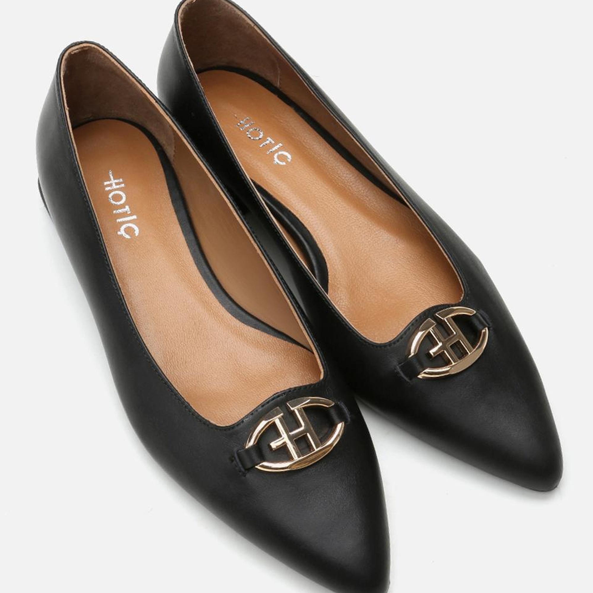 Kadın Deri Siyah Babet