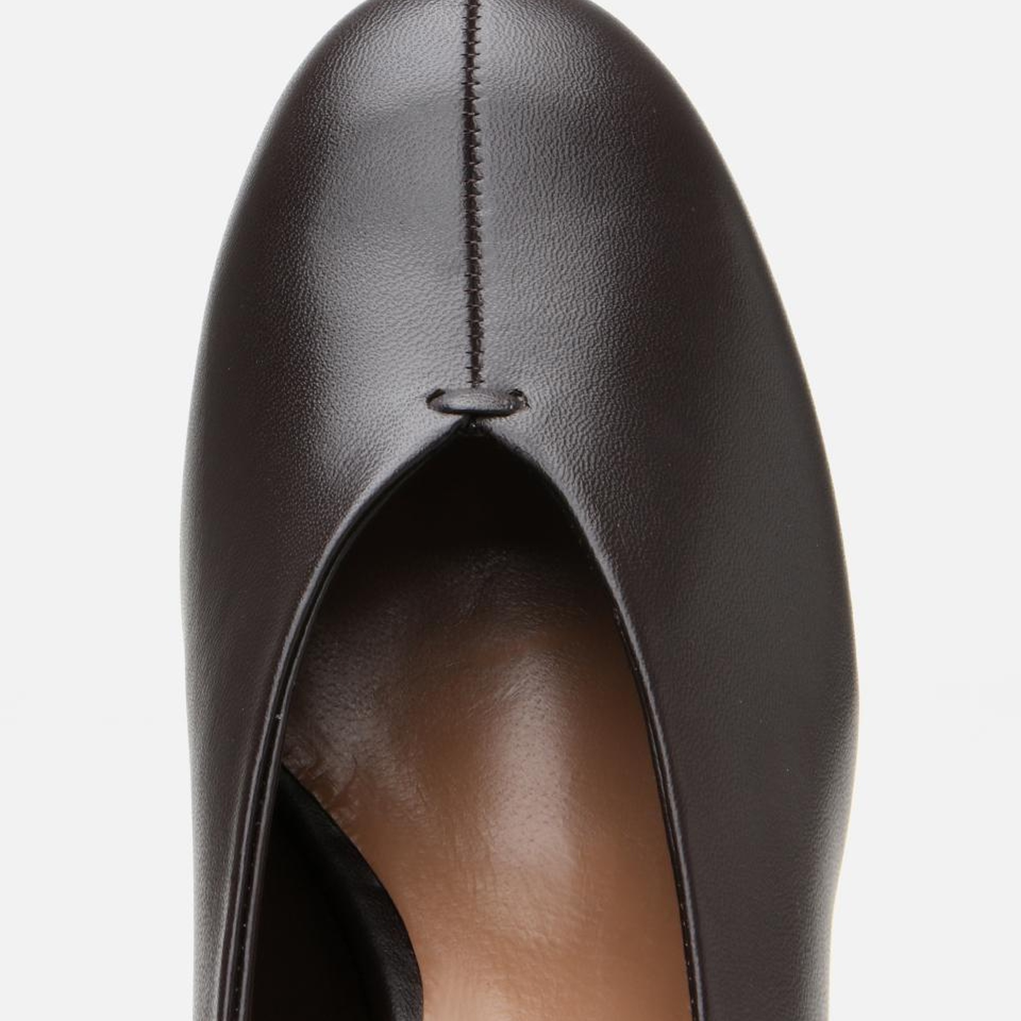 Kadın Deri Kahverengi İnce Topuklu Ayakkabı