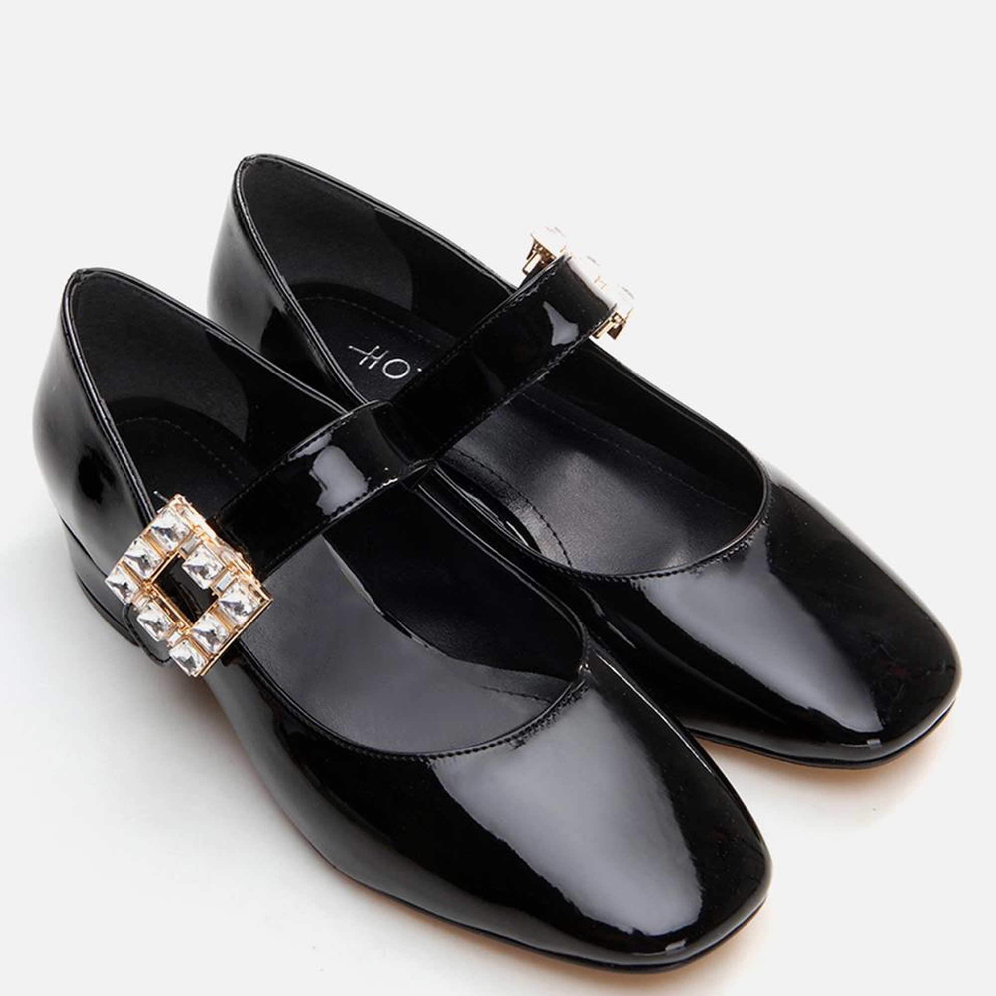 Kadın Mary Jane Siyah Kalın Topuklu Ayakkabı