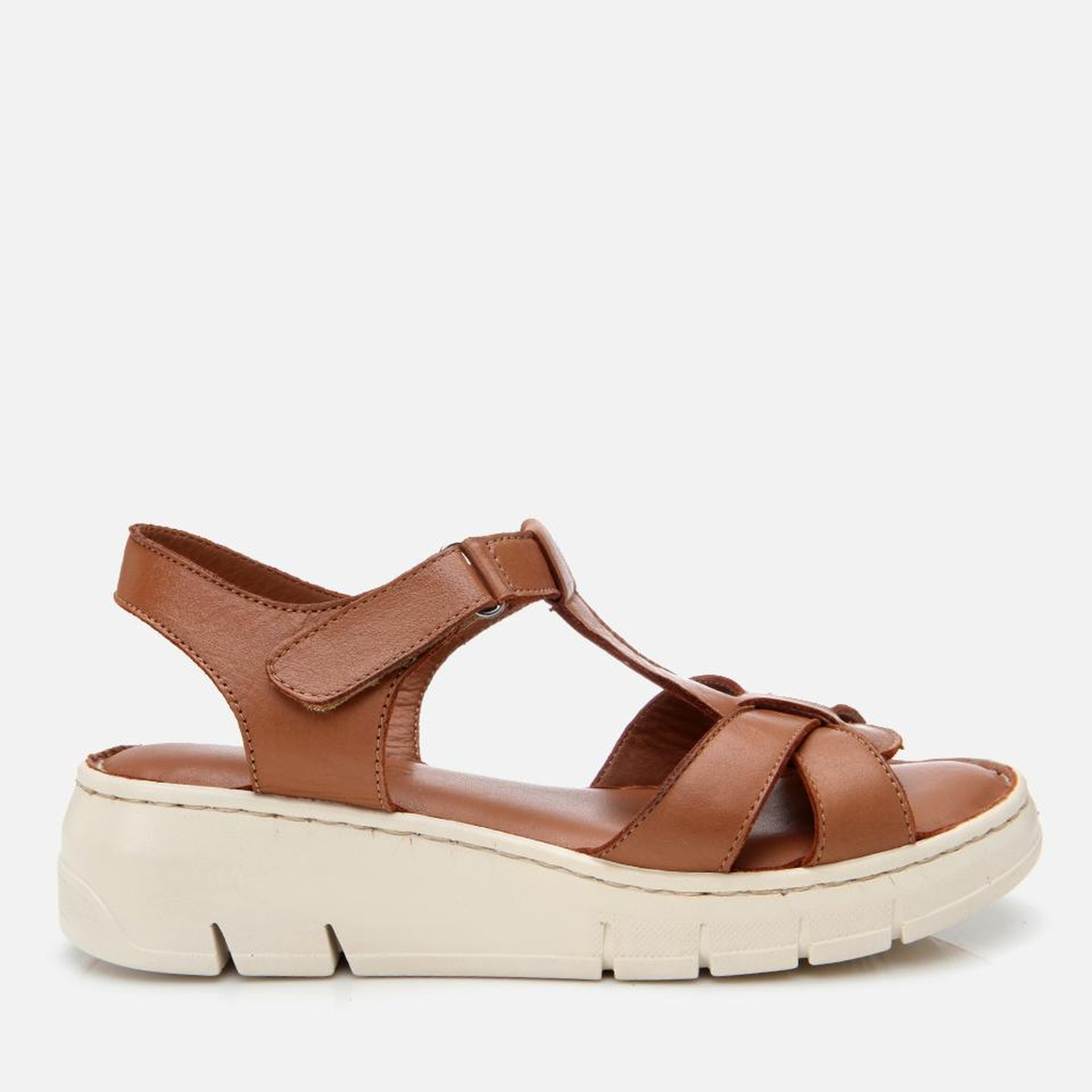 Kadın Deri Taba Ayarlanabilir Comfort Sandalet