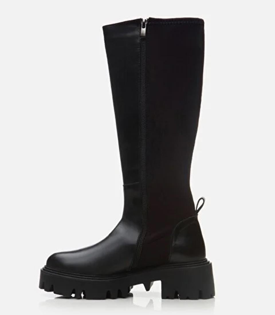 Hotiç Hotiç Kadın Deri Siyah Streç Çizme FashFed'de! Siyah - 4. görsel