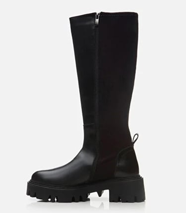  Kadın Deri Siyah Streç Çizme