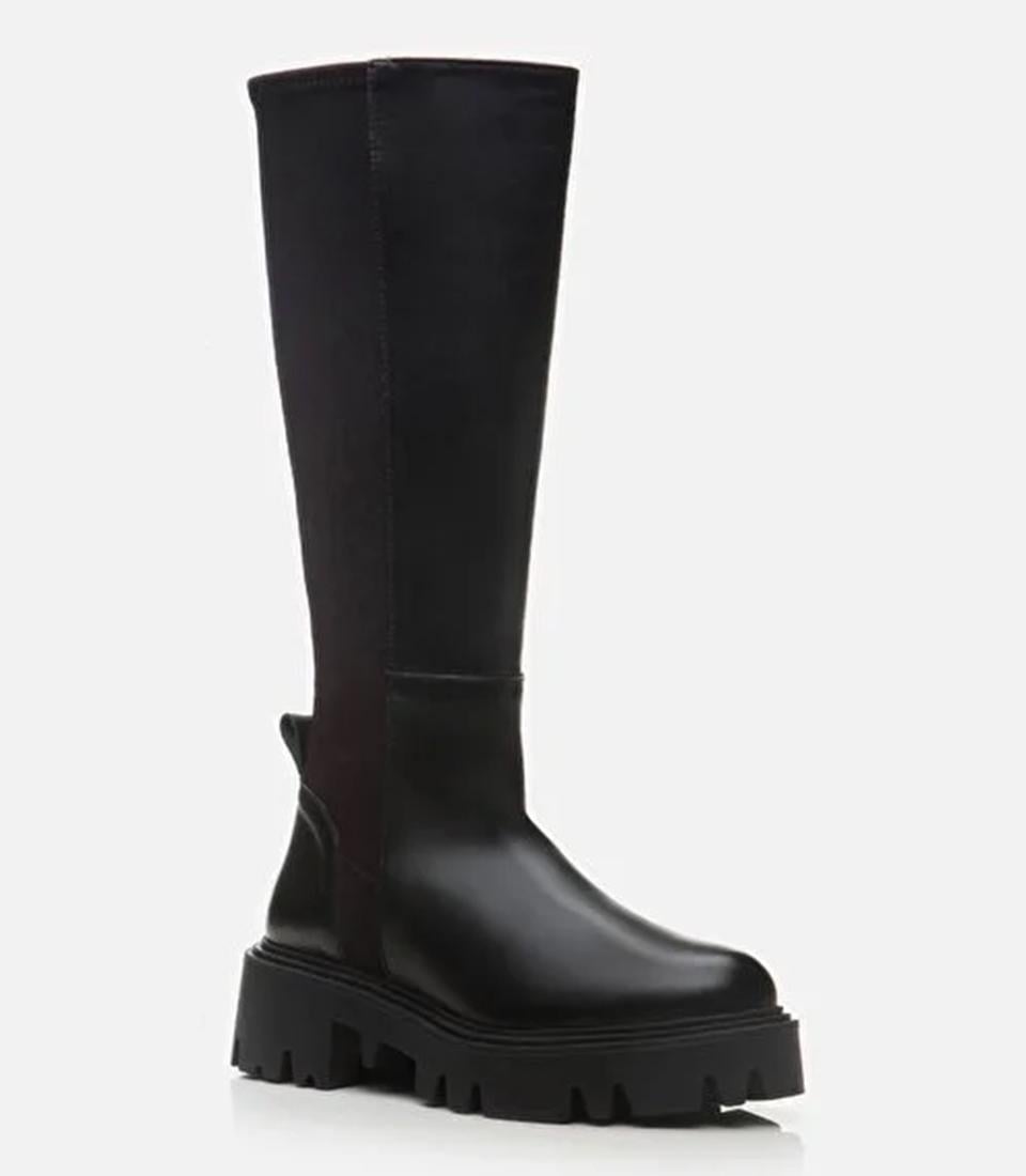 Hotiç Hotiç Kadın Deri Siyah Streç Çizme FashFed'de! Siyah - 3. görsel