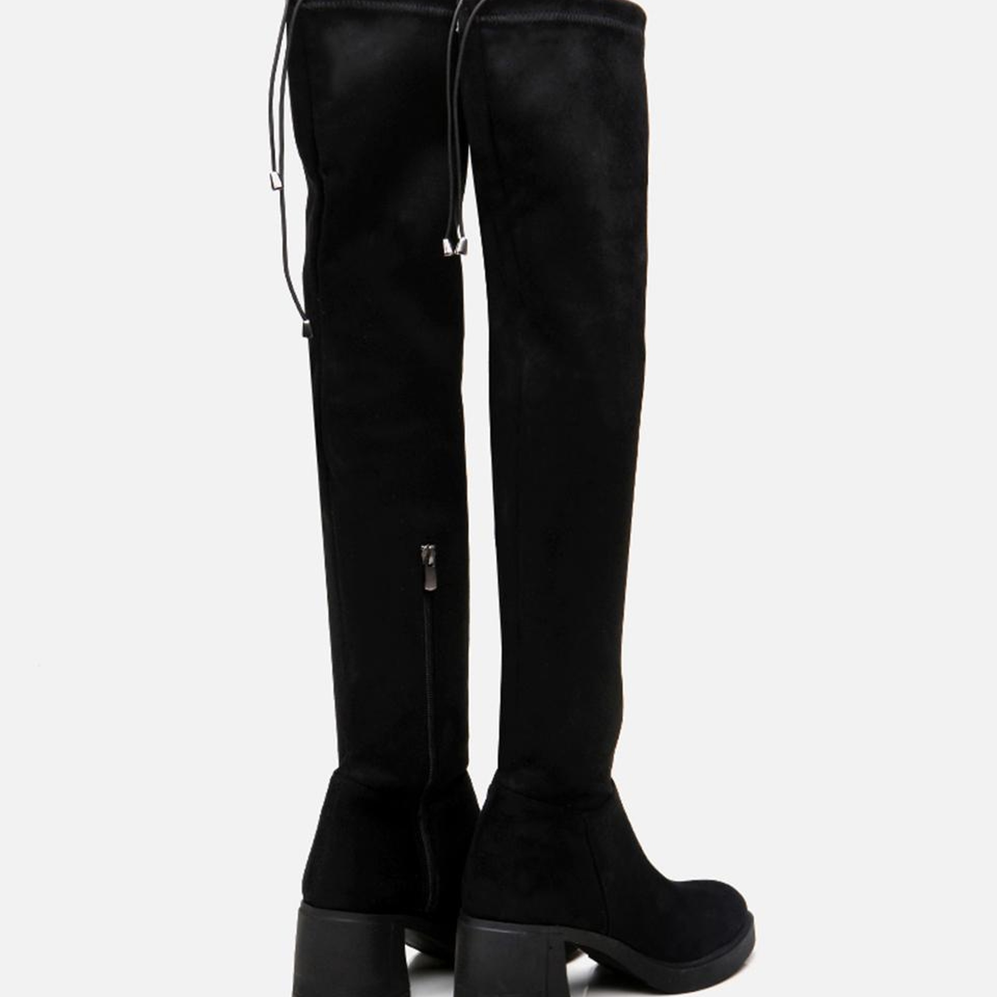 Kadın Siyah Diz Üstü Çizme