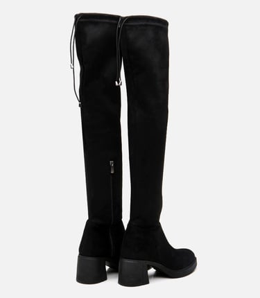  Kadın Siyah Diz Üstü Çizme