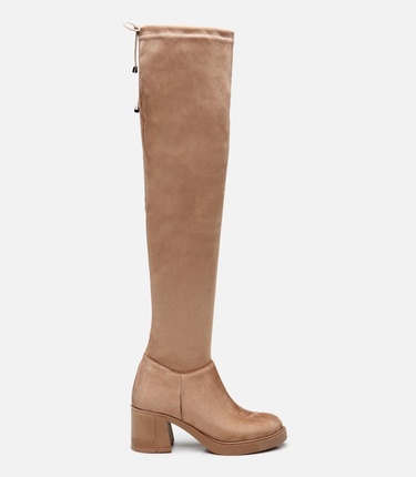  Kadın Vizon Diz Üstü Çizme