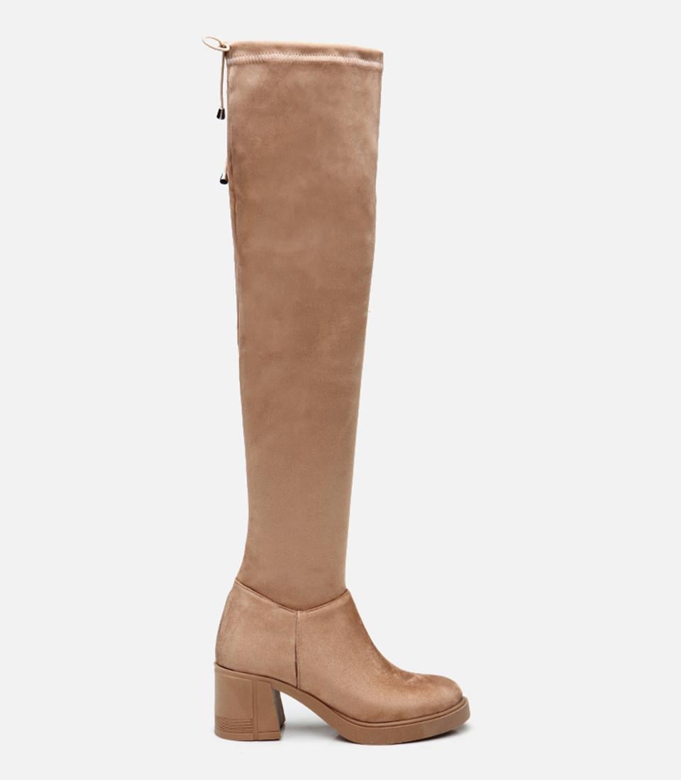  Kadın Vizon Diz Üstü Çizme