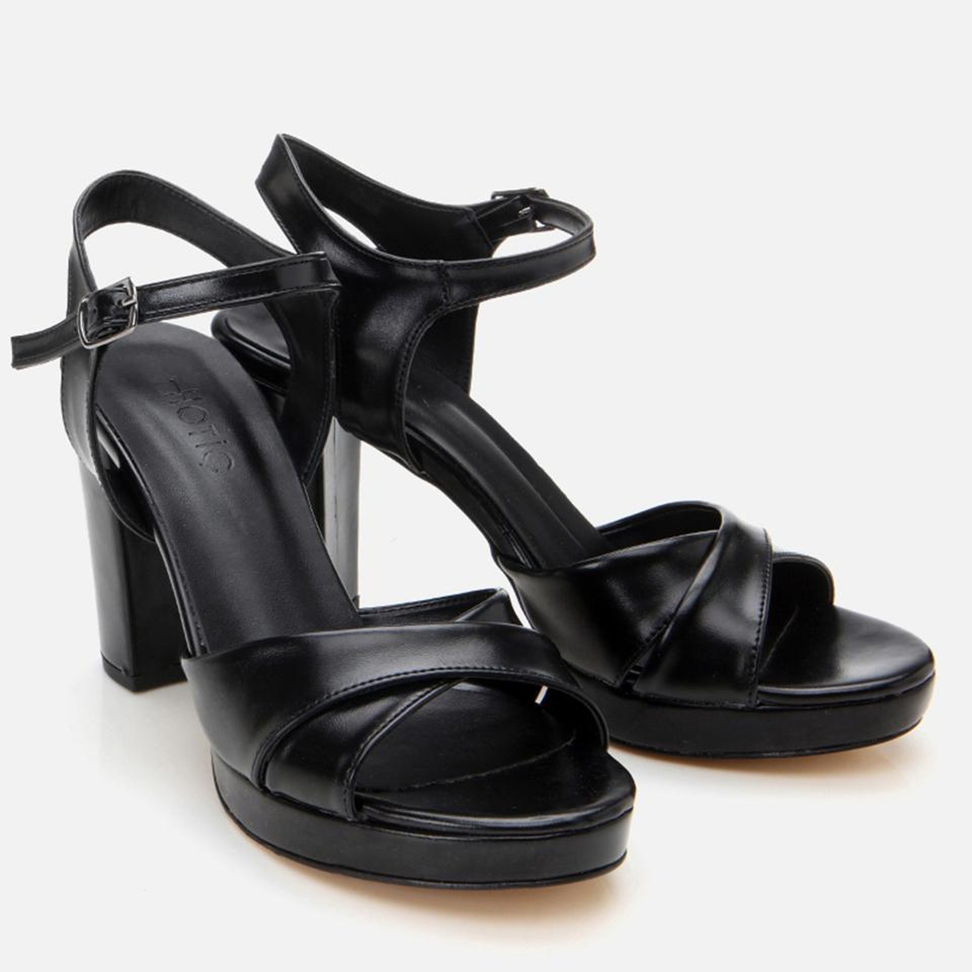 Kadın Siyah Abiye Yüksek Topuklu Sandalet