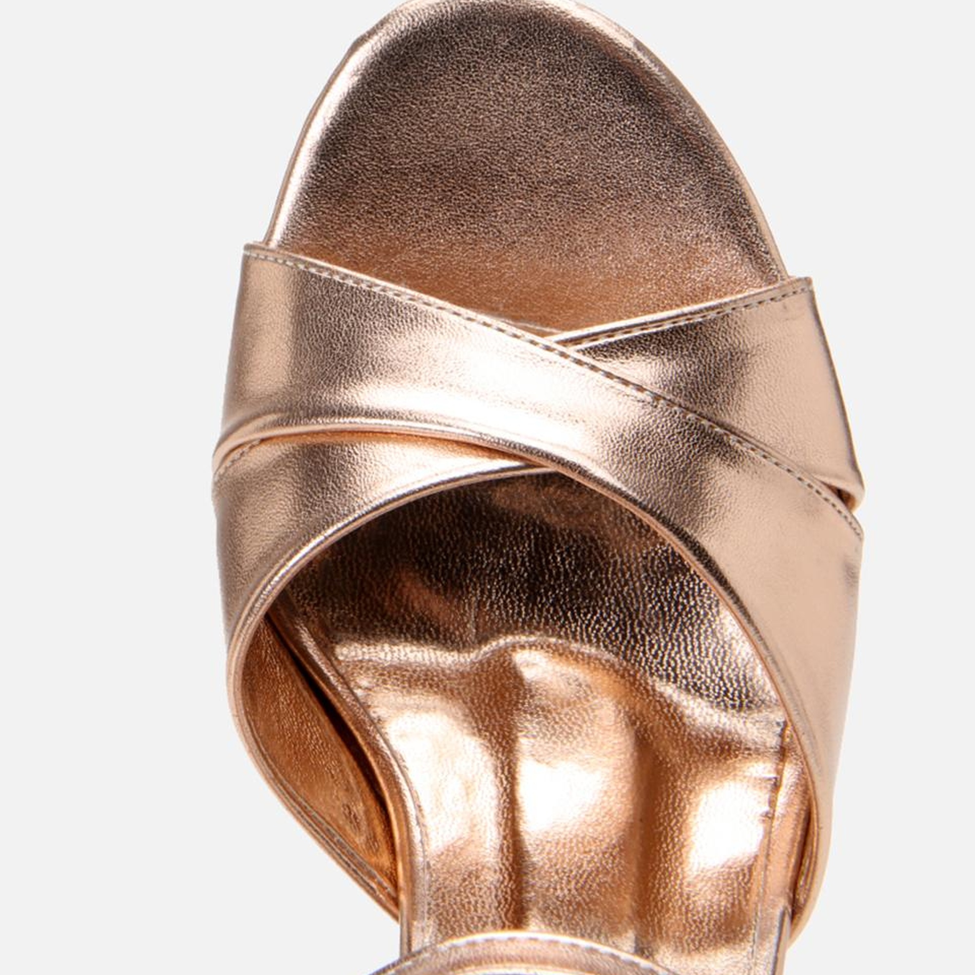 Kadın Pudra Abiye Yüksek Topuklu Sandalet