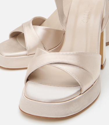  Kadın Bej Abiye Yüksek Topuklu Sandalet