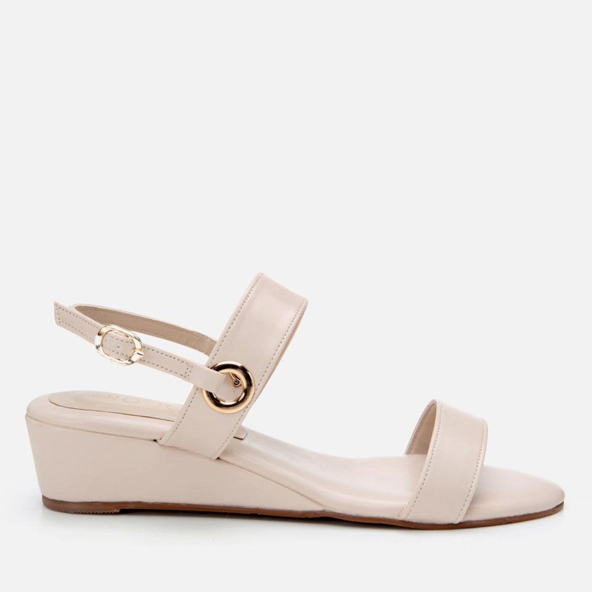 Kadın Bej Dolgu Topuklu Sandalet