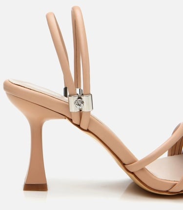  Kadın Bej Topuklu Sandalet