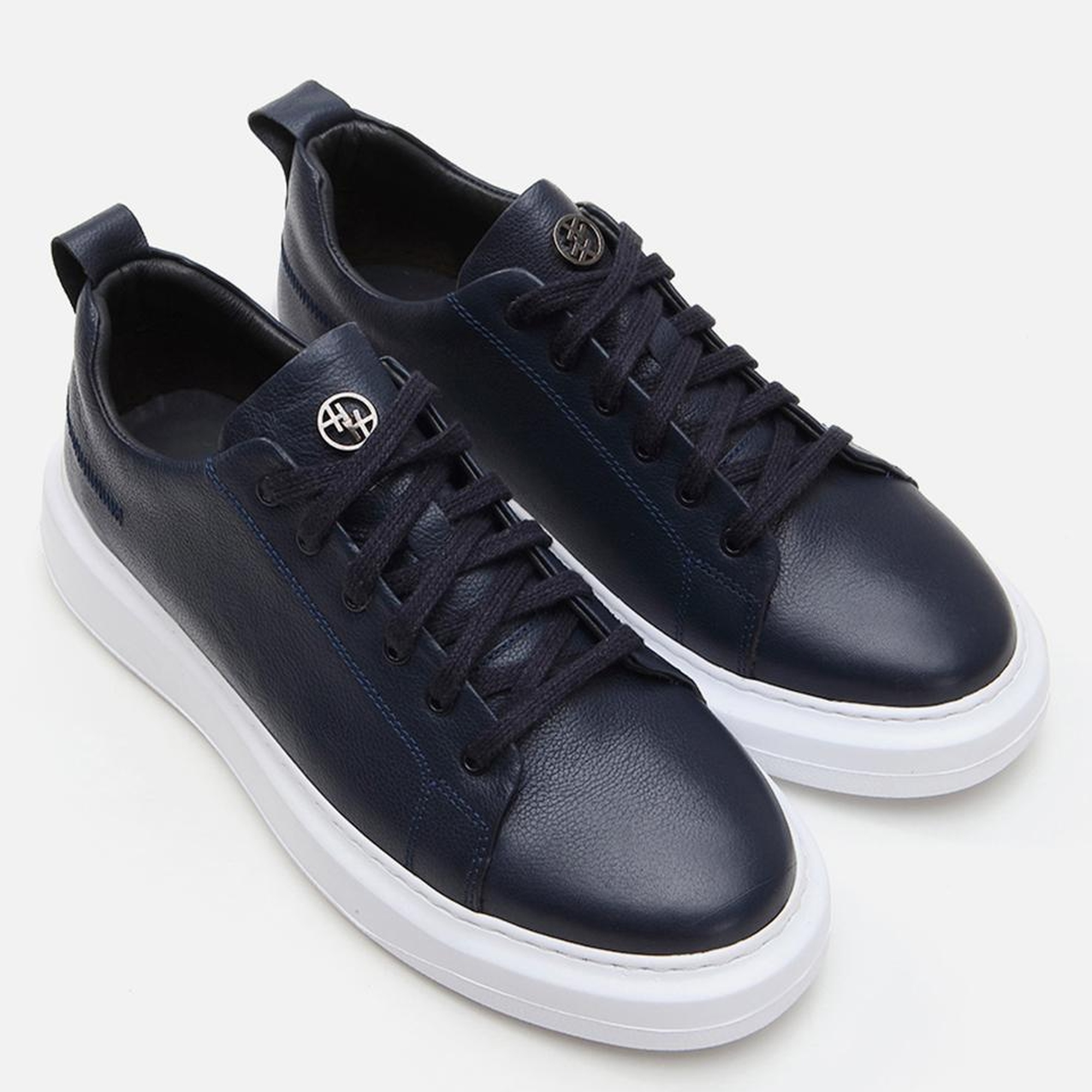 Erkek Deri Lacivert Günlük Ayakkabı