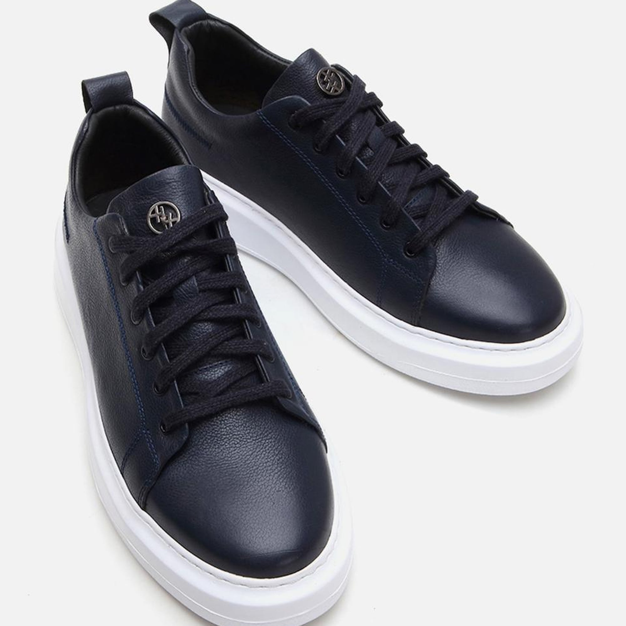 Erkek Deri Lacivert Günlük Ayakkabı