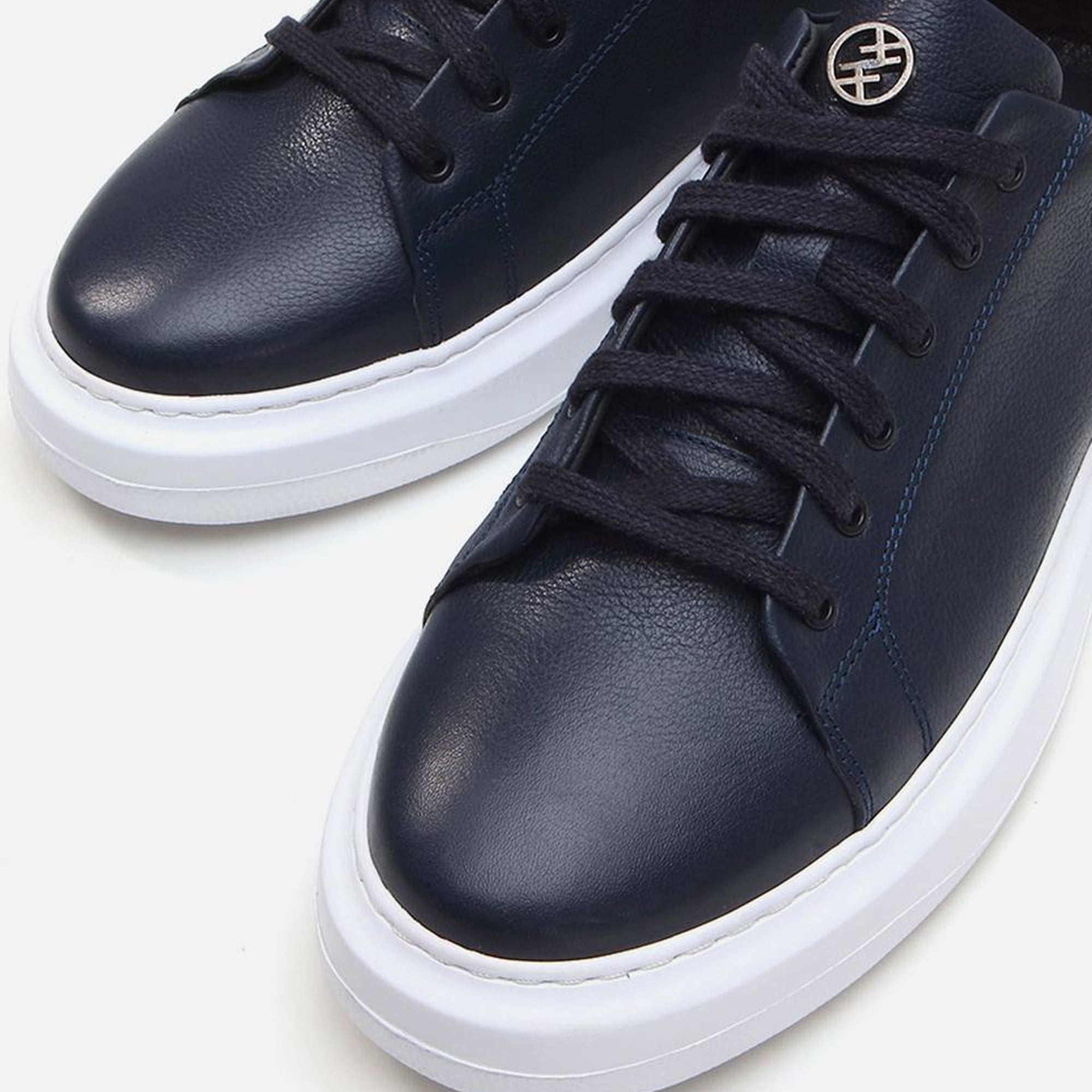 Erkek Deri Lacivert Günlük Ayakkabı