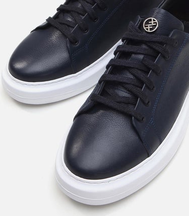  Erkek Deri Lacivert Günlük Ayakkabı