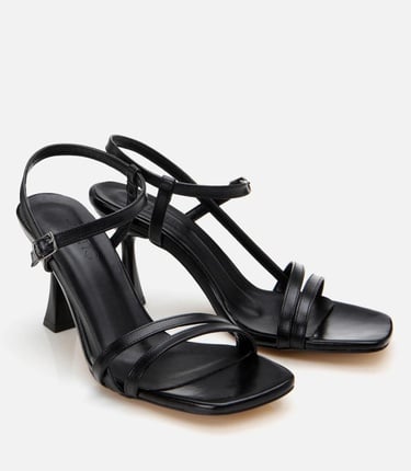  Kadın Siyah Abiye Topuklu Sandalet